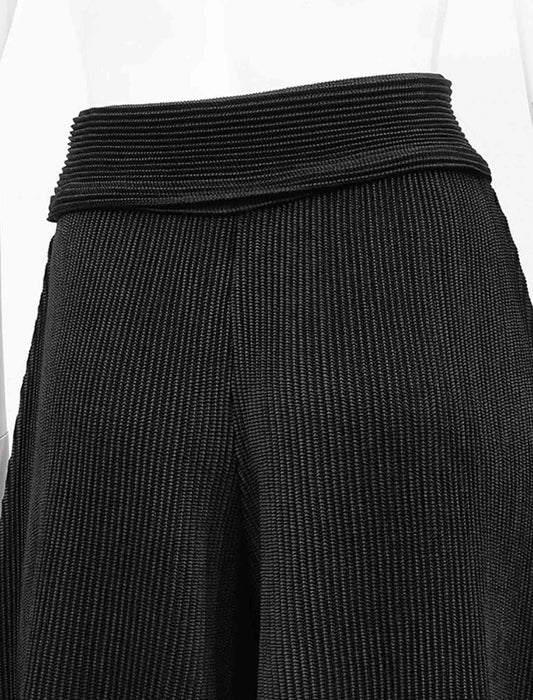 ＜SPECCHIO＞シャトルプリーツ フレアパンツ