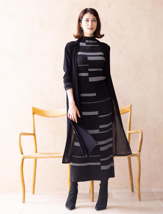 ＜SPECCHIO＞シャトルプリーツロングタイトスカート