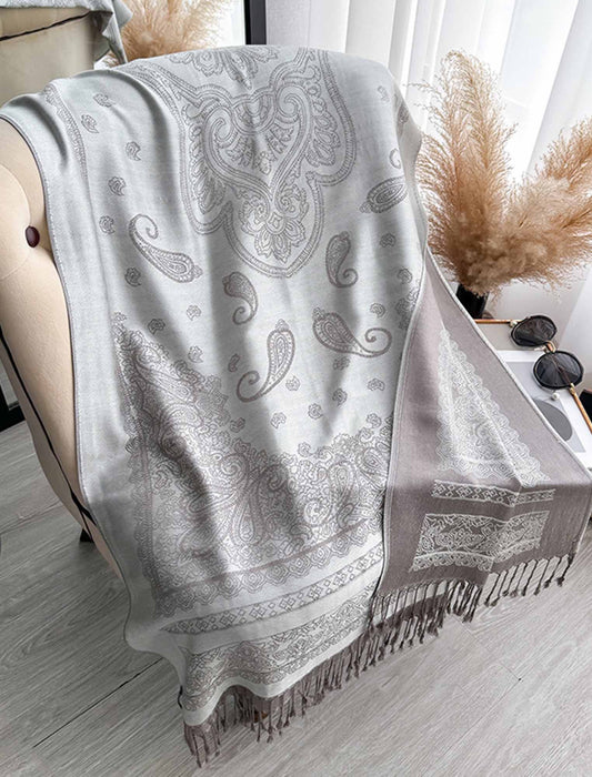 大判ストール（ペイズリー）