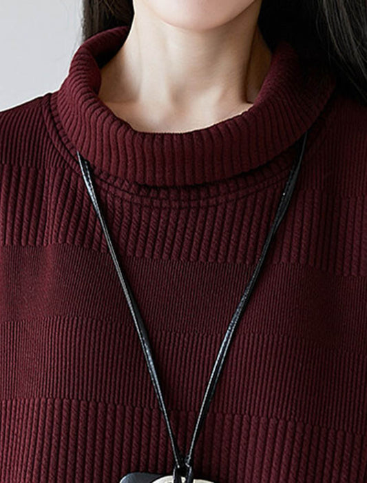 オフタートルアシメデザインチュニックワンピース