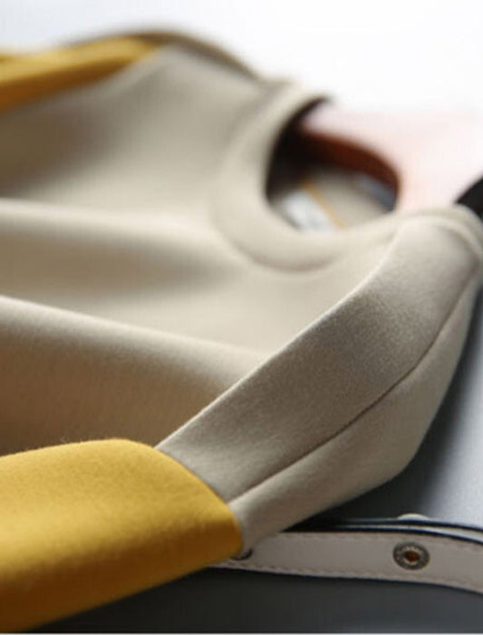 トリコカラーパネルカットトップス　