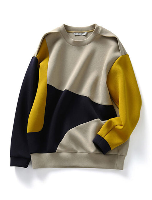 トリコカラーパネルカットトップス　