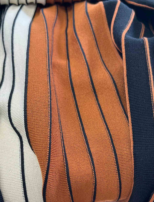 配色プリーツスカート