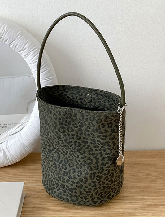 アニマル柄バケツ型バッグ　