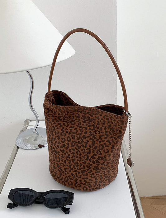 アニマル柄バケツ型バッグ　