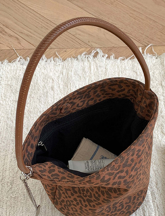 アニマル柄バケツ型バッグ　