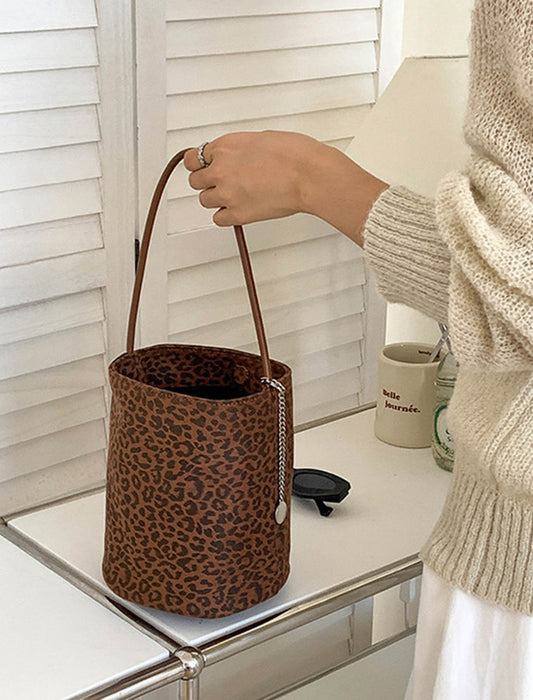 アニマル柄バケツ型バッグ　