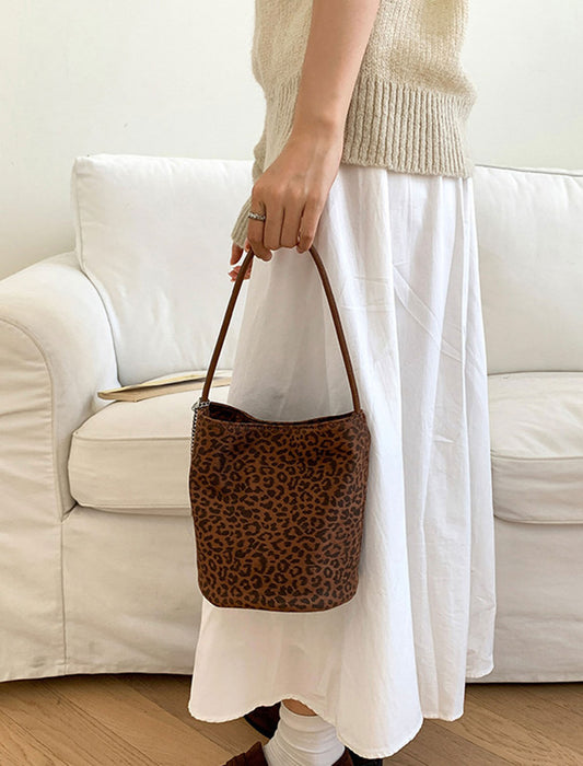 アニマル柄バケツ型バッグ　