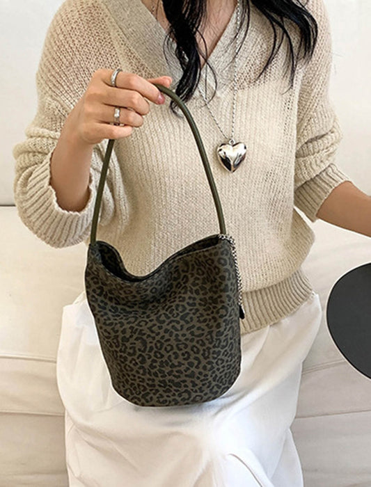 アニマル柄バケツ型バッグ　