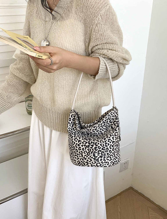 アニマル柄バケツ型バッグ　