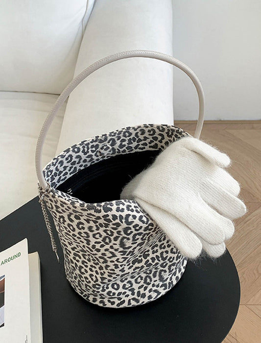 アニマル柄バケツ型バッグ　