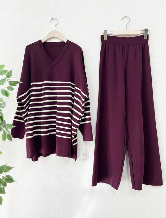 ボーダーニットセットアップ