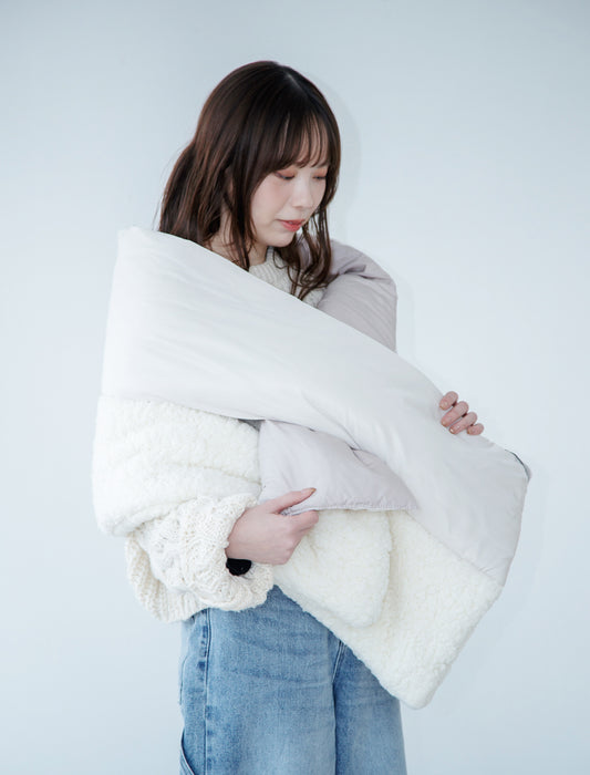 キルティング ボア ウィーブロックマルチショール