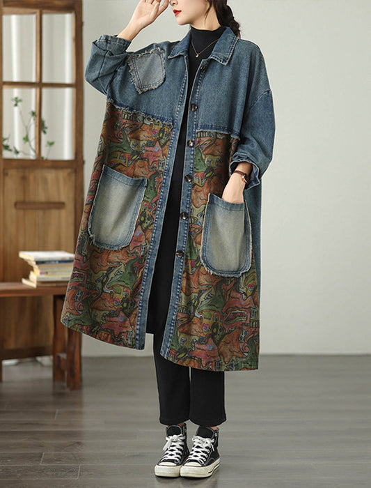 アートパネルデニムコート
