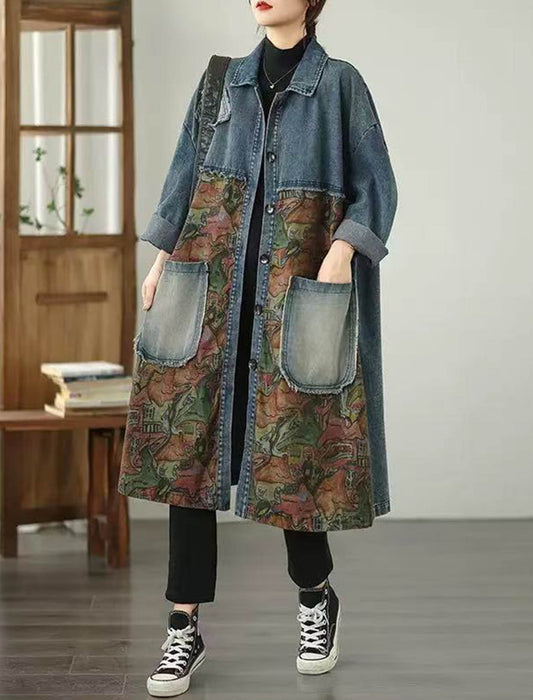 アートパネルデニムコート