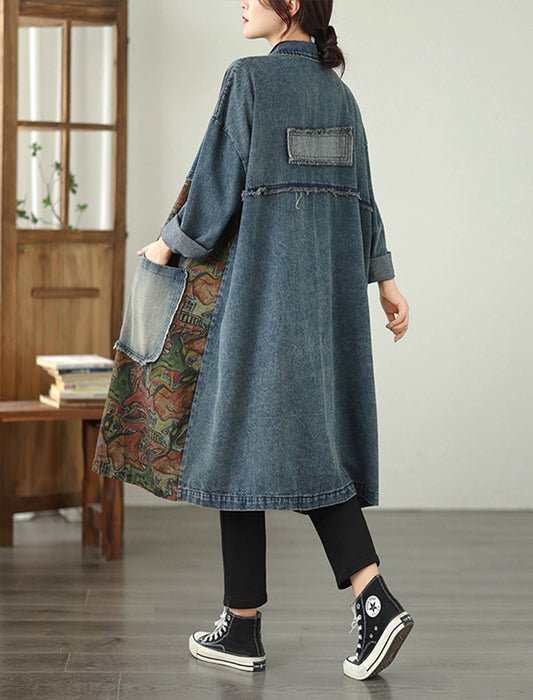 アートパネルデニムコート