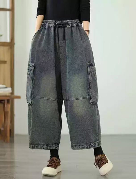 【近日入荷】リラックスデニム上下セット※12月中旬入荷予定　