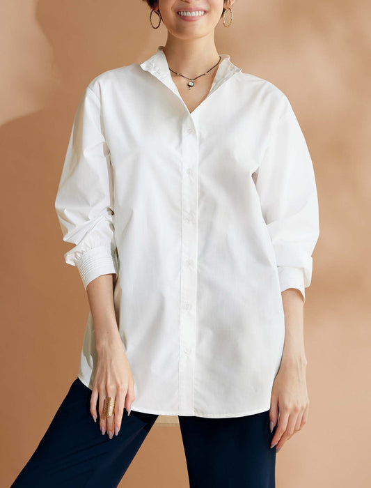 【受注】2WAYピンタックシャツチュニック