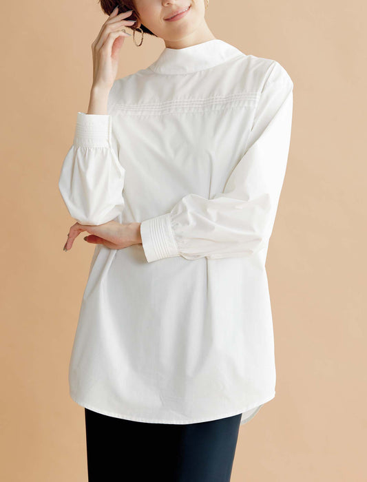 【受注】2WAYピンタックシャツチュニック