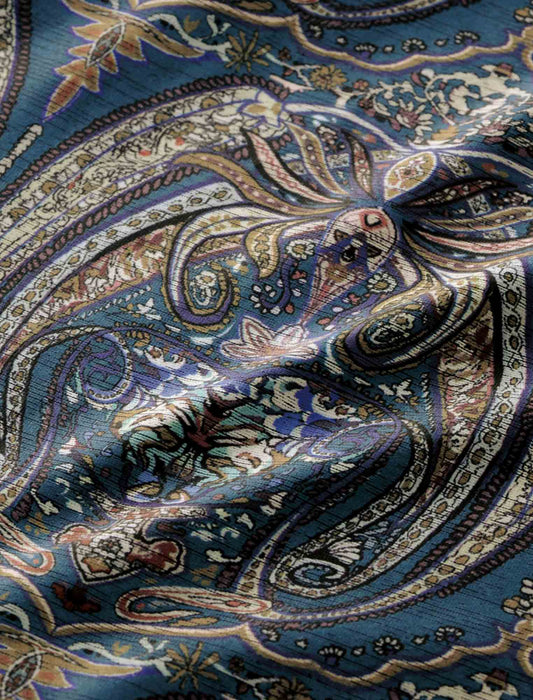 【受注】ダマスク柄風ジャージーワンピース　