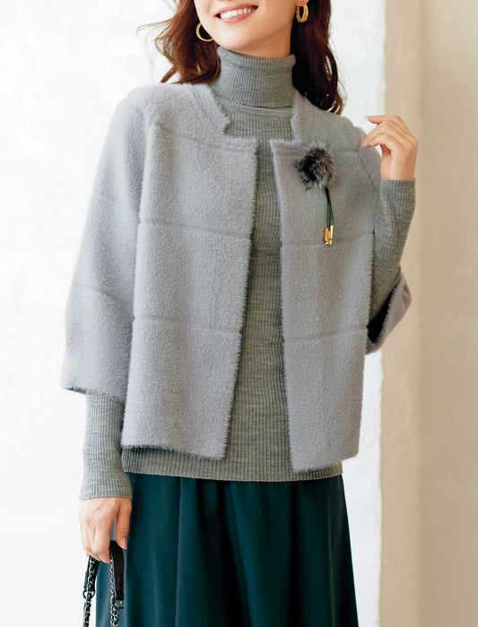 【受注】シャギーニットカーディガン