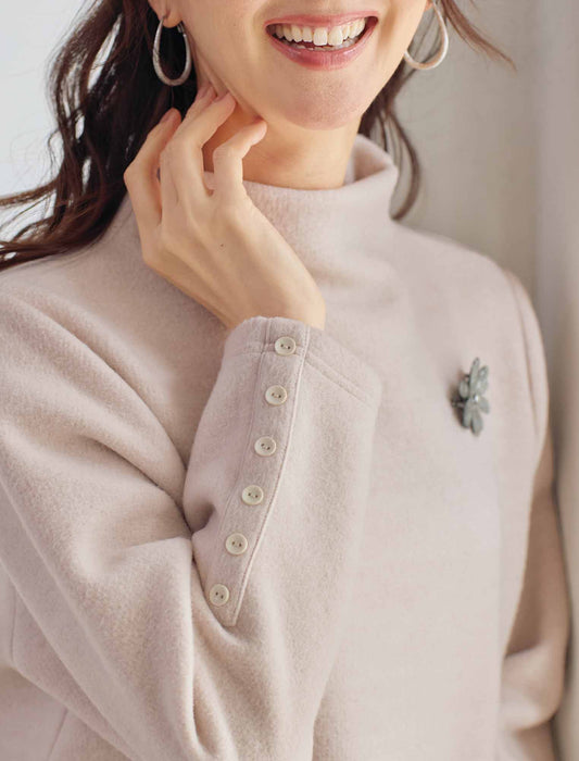 【受注】袖ボタン付プルオーバー2色組