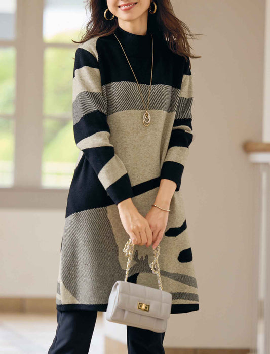 【受注】ジャカードニットワンピースチュニック