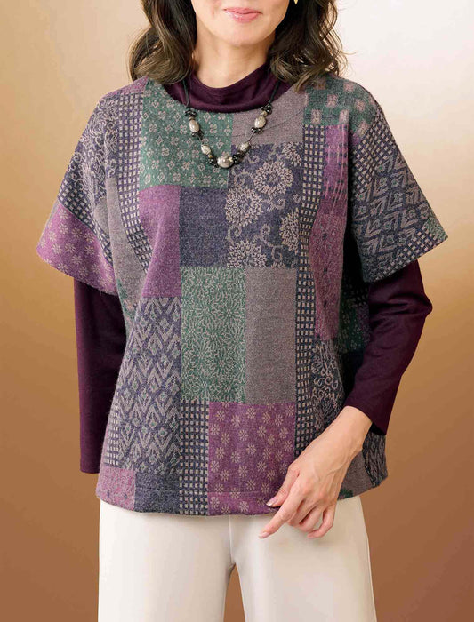 【受注】インレージャカードニットドルマンプルオーバー