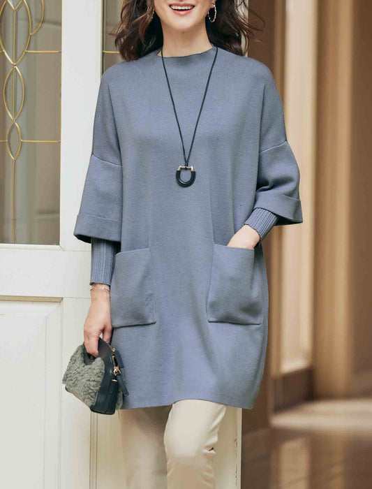 【受注】重ね着風ニットチュニック