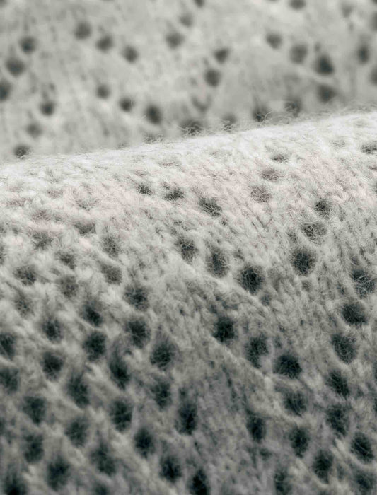 【受注】ウール混杢調ジャカードニットプルオーバー