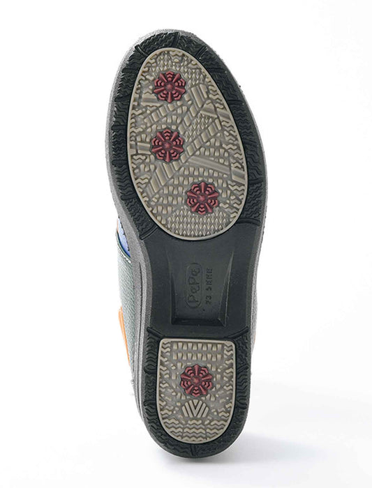 【受注】エアソールゴム紐配色パッチワークウォーキングシューズ