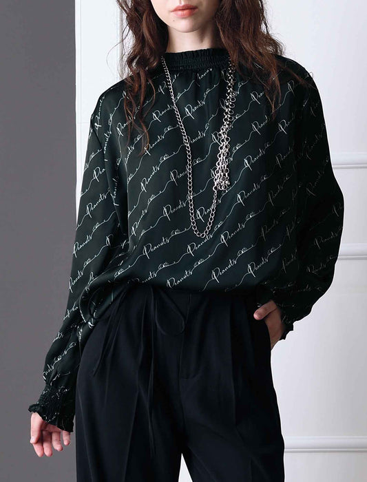 【受注】ピーナッツスヌーピーロゴプリントブラウス