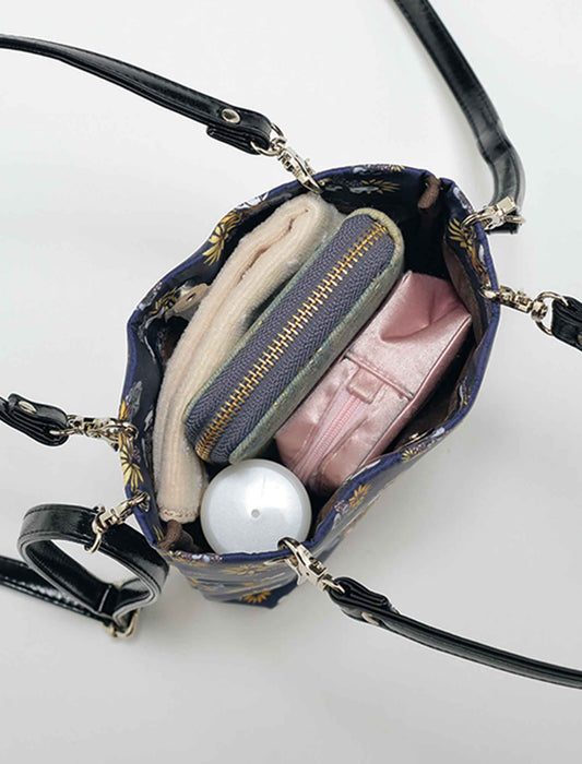 【受注】ピーナッツスヌーピー花モチーフ2WAYポシェット