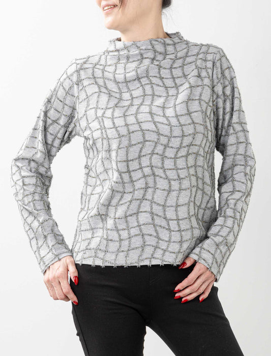 ＜Northmallオリジナル＞金糸使いカットジャカードトップス