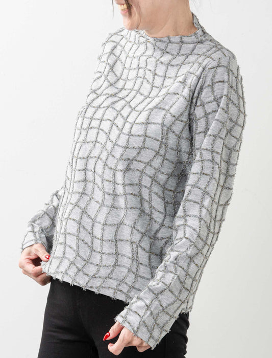 ＜Northmallオリジナル＞金糸使いカットジャカードトップス