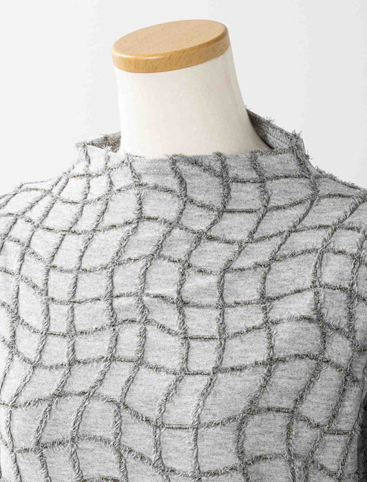 ＜Northmallオリジナル＞金糸使いカットジャカードトップス