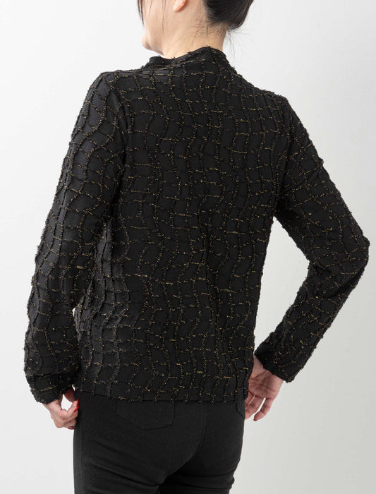 ＜Northmallオリジナル＞金糸使いカットジャカードトップス