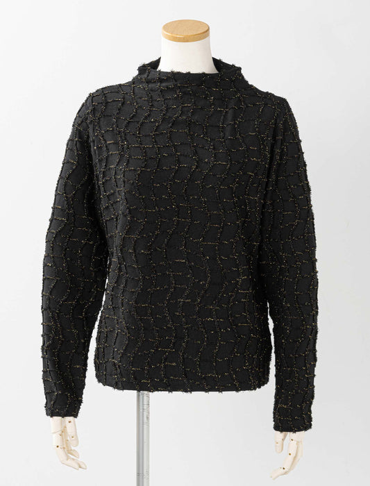 ＜Northmallオリジナル＞金糸使いカットジャカードトップス