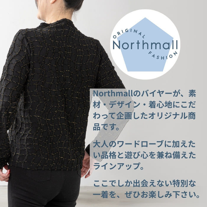 ＜Northmallオリジナル＞金糸使いカットジャカードトップス