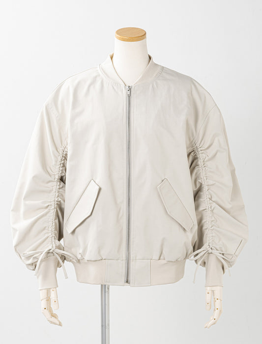 ＜Northmallオリジナル＞リボン使いシャーリングブルゾン