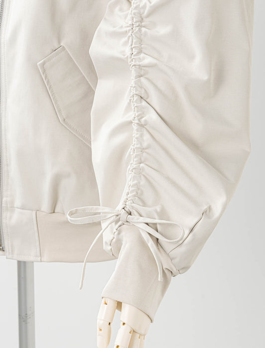 ＜Northmallオリジナル＞リボン使いシャーリングブルゾン