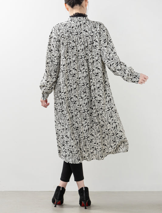 ＜Northmallオリジナル＞2WAYモノトーンプリントワンピース