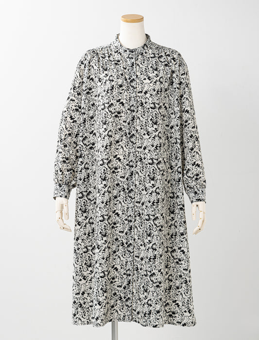 ＜Northmallオリジナル＞2WAYモノトーンプリントワンピース