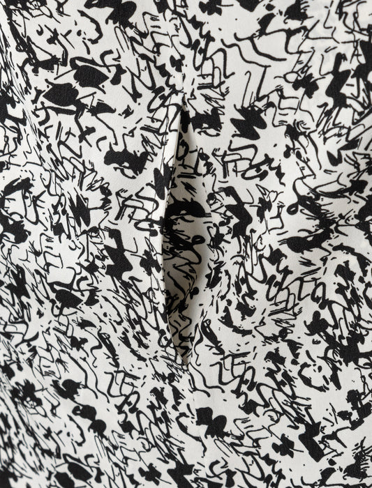 ＜Northmallオリジナル＞2WAYモノトーンプリントワンピース