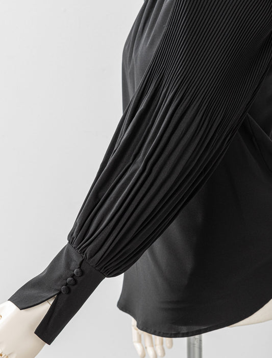 ＜Northmallオリジナル＞袖プリーツエレガントブラウス