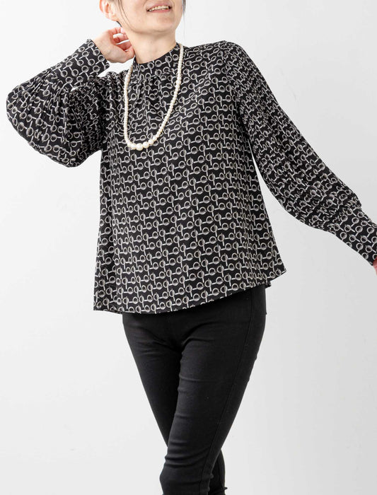 ＜Northmallオリジナル＞袖プリーツエレガントブラウス