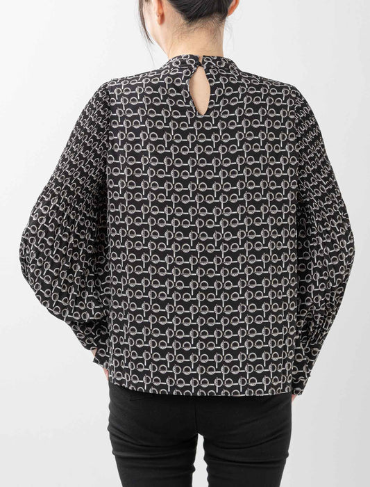 ＜Northmallオリジナル＞袖プリーツエレガントブラウス