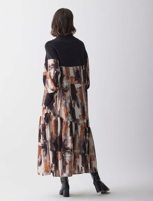 ＜Spoom＞ドッキングプリントワンピース