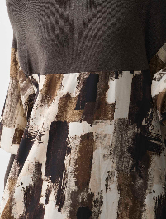 ＜Spoom＞ドッキングプリントワンピース