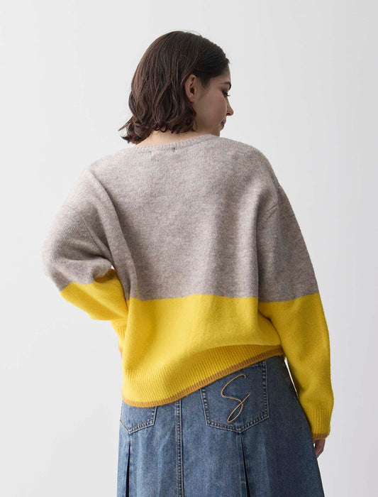 ＜Spoom＞エアリー配色ニット